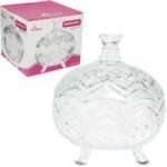 BOMBONIERE DE VIDRO COM PE E TAMPA SAMANTHA 390ML