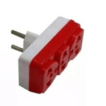 Adaptador Para Tomada 3 Saídas 10A Colorido 2P+T