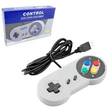 Controle Wired/ Com Fio USB Super Nintendo SNES Colorido - Windows / MAC
