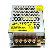 Fonte Chaveada 12V 5A Tipo Colméia, Ideal para CFTV