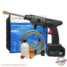 LAVADOURA DE ALTA PRESSÃO LUATEK LWJ-261 RECARREGÁVEL PARA CARRO 48V