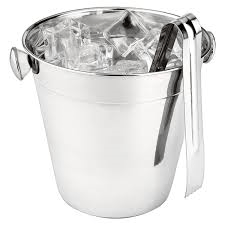 Balde de Gelo 900 ml Com Pegador em Aço Inox