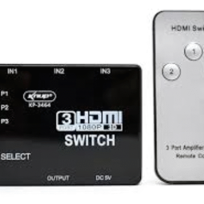 Switch Hdmi 3×1 Com Controle Remoto Knup Kp-3464