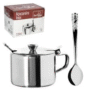 Açucareiro com tampa + colher de inox 220ml 7x7,5cm - TOP CHEF