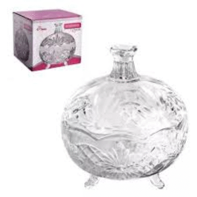 Bomboniere Rozana Baleiro Doce Potiche Decoração 14cm