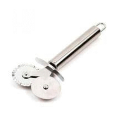 Fatiador de Pizza Duplo Inox 18cm  DCasa