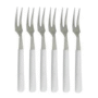 Kit 6 Garfos Petiscos Frios Gourmet Aperitivos Queijo