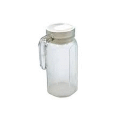 Jarra de vidro com tampa plástica 800ml – DCasa
