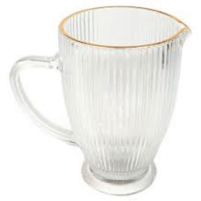 Jarra de Vidro com Filete Dourado 1L  – HAUSKRAFT