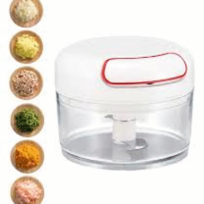 Mini Processador Triturador Alimentos Manual 2 Lâminas 200ml