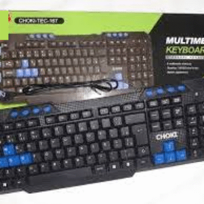 Teclado Multimédia USB Com Fio Standard Jogos Choki Tec-167