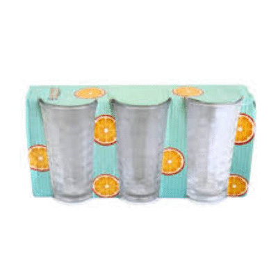 Jogo de copo Luna vidro 3 peças 250ml – REF: 002511