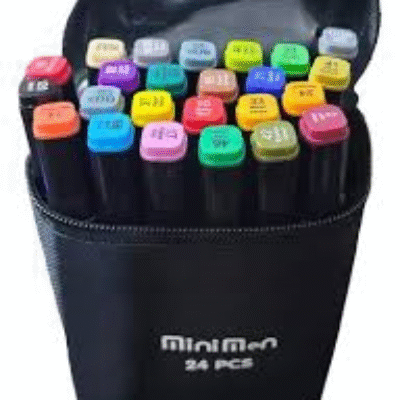 Kit Canetinha 24 Unidades Pintura Escolar Linha Profissional