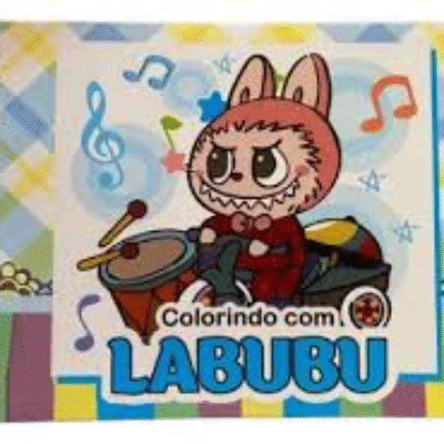 Caderno De Pintar Labubu | Desenhos Exclusivos Para Colorir