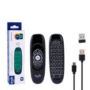 Controle Air Mouse 2.4G LED Teclado c/ Voz Bluetooth - C120
