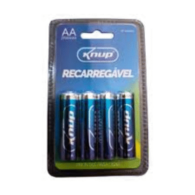 Pilha Recarregável AAA Cartela C/4un (KP-4800AAA) – Knup
