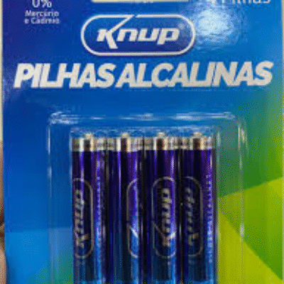 Pilha Alcalina AAA 4 Unidades 1,5v Knup Longa Duracao Kp-4900AAA