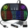 Teclado Wireless Keyboard com Touchpad Com Led Usb Android Console e Tv
