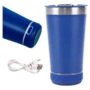 Copo Térmico Tipo Stanley com Caixa de Som Bluetooth 420ml