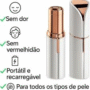 Depilador Removedor de Pelos Facial Luz Led Baton Indolor Tomate AC-003