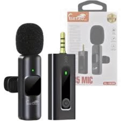 Microfone Lapela S/ Fio K35 3.5mm Plug And Play 5v 60mah