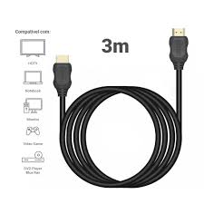 Cabo Hdmi 3m 8k 60hz Ultra Hd Gold 2.1 E 4k 120hz 3 Metros