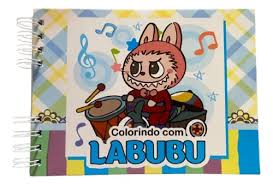 Caderno De Pintar Labubu | Desenhos Exclusivos Para Colorir