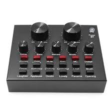 Mini Placa de Som MM-673 Sound Card Mixer de Áudio Micro USB Stream