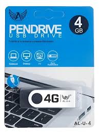 Pen drive 4gb Usb 2:0 Altomex Preto Liso
