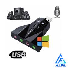 PLACA DE SOM DUPLA USB PARA P2 PC ADAPTADOR AUDIO 7.1 - T65 - KNUP