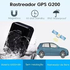 Rastreador Veicular G200 - Ímã Recarregável Prova D'água - G200