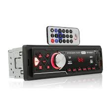 Rádio Som Automotivo Bluetooth Mp3 Preto Led Vermelho RA914