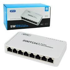 Switch de Rede com 8 Portas 10/100 Mbps Knup - KP-E08B