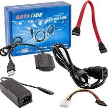 Adaptador Usb 2.0 Hd Conversor P/ Ide Sata Fonte 3 Em 1