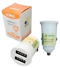 Carregador Para Carro Com 2 Saídas USB 3.4A - Lelong LE-533