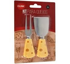 Kit Para Queijos Cortador e Garfo 2 Peças - Clink