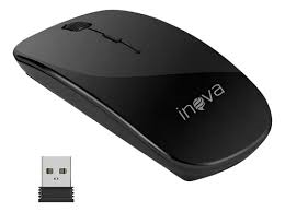 Mouse Sem Fio Formato Pequeno Volume Baixo Inova M20090