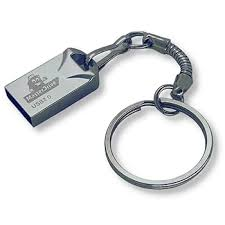 Pen Drive 4gb Mini Chaveiro Usb 2.0 Metal Prateado - PRO ENDURANCE