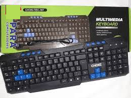 Teclado Multimédia USB Com Fio Standard Jogos Choki Tec-167